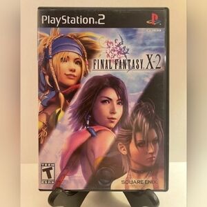 Final Fantasy X-2 (PlayStation 2, PS2, 2007) Complete w/ Man CIB